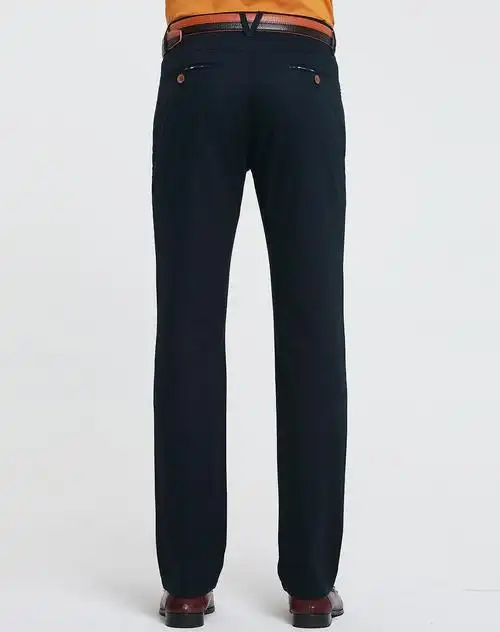 藏蓝色休闲裤子