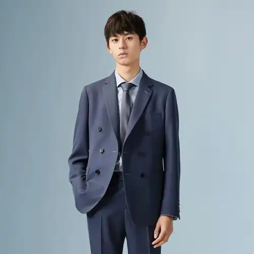 蓝灰色男士gd1130888igxg男装商务西装外套冬季商场同款新品