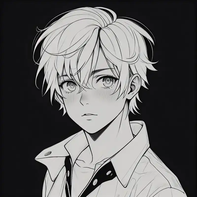 黑白素描头像来啦9299