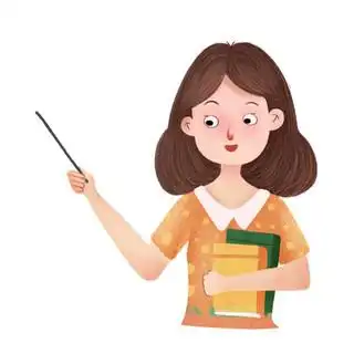 卡通演讲女老师上课人物表情包元素gif动态图演讲表情包图片素材免费