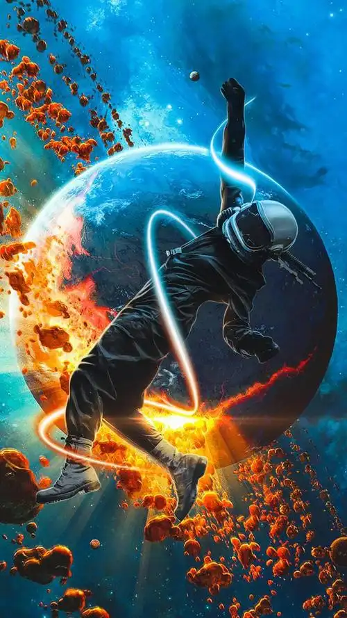 4k壁纸宇航员神秘孤独带你翱翔浩瀚星空