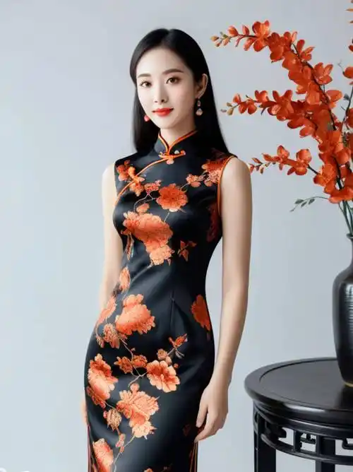 穿上旗袍的女子,仿佛穿越了时空的隧道,与那古时的佳人相遇,共同演绎