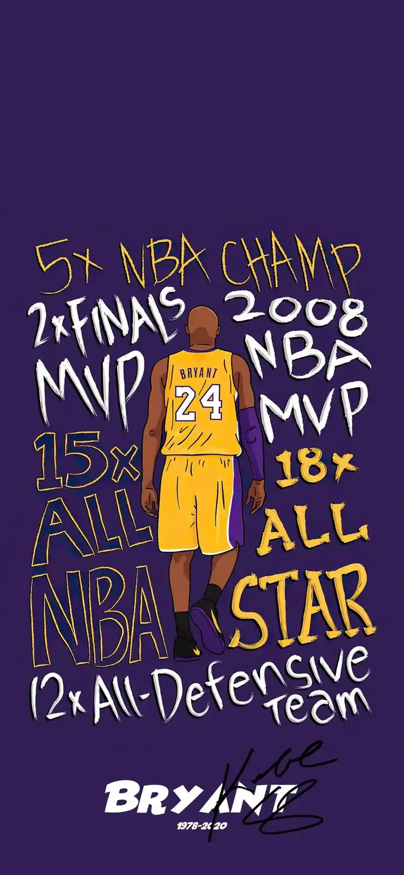 科比布莱恩特 #炫酷壁纸 #你该换壁纸 #高清壁纸 #曼巴 - 抖音