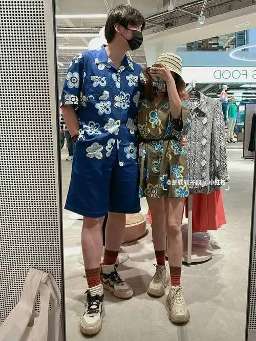 186和156最萌身高差优衣库marni情侣穿搭