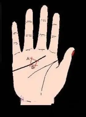 图解感情线上有三角纹