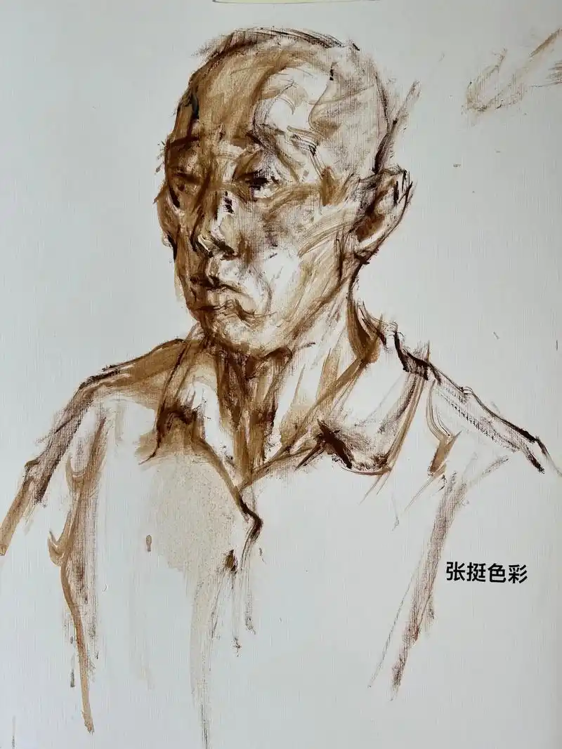 人物肖像 #色彩 #水粉 #联考 - 抖音