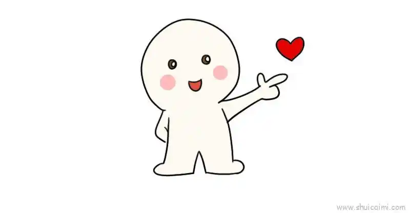 比心儿童画怎么画 比心简笔画好看
