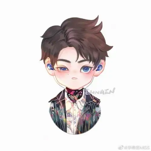 王俊凯超话9797#王俊凯#q版萌图,动漫卡通人物q版头像,分享一组