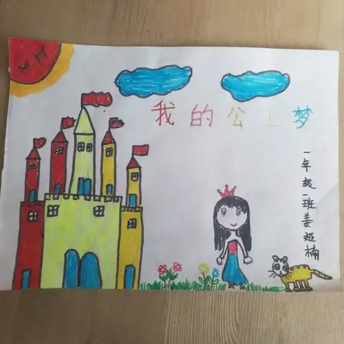乐陵市寨头堡乡小学《我的梦想》优秀绘画作品欣赏
