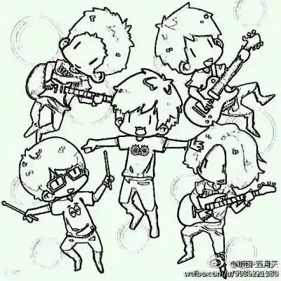 五月天橡皮章素材