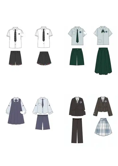 校服设计学生作品分享服装款式图1