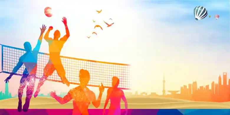 排球比赛宣传海报背景