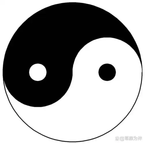 日月星辰在旋转中划着弧线,飞箭沿着抛物线向前;  太极图