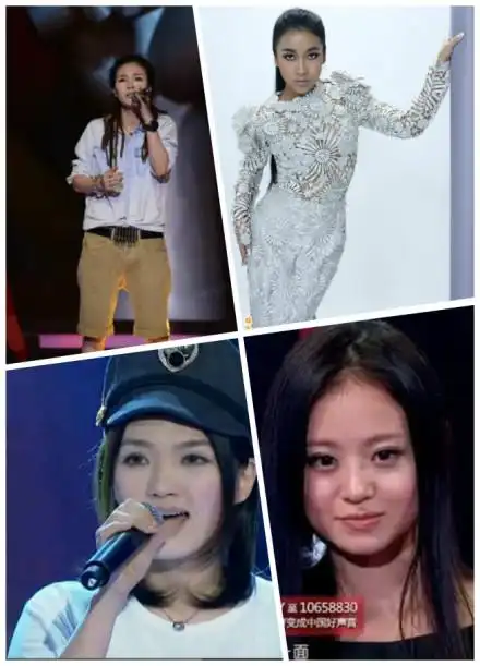 中国好声音第二季学员素颜照对比姚贝娜女神韵味毕夏判若两人