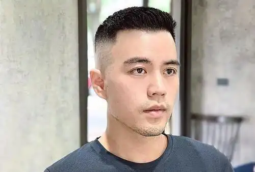 头顶头发稀少适合什么发型男图片