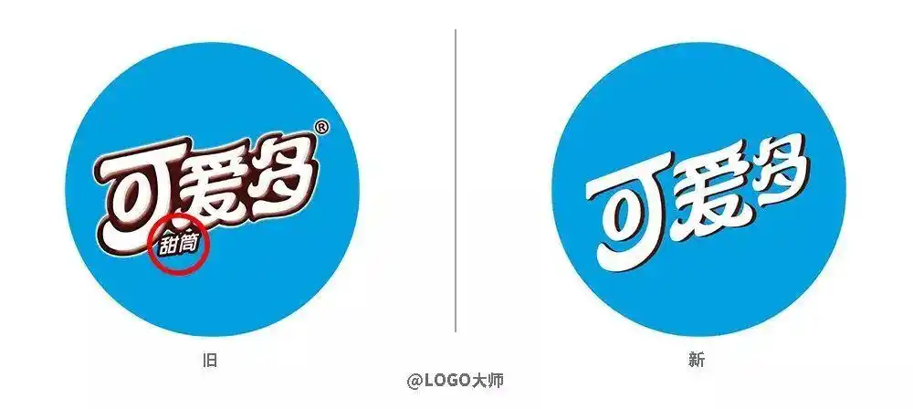 从小吃到大的可爱多换logo了