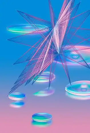 简约创意粉蓝色几何渐变通用背景海报背景