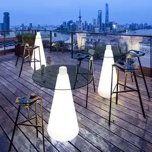 户外发光高脚酒吧桌椅清吧室外露天阳台休闲网红打卡桌子茶几吧台