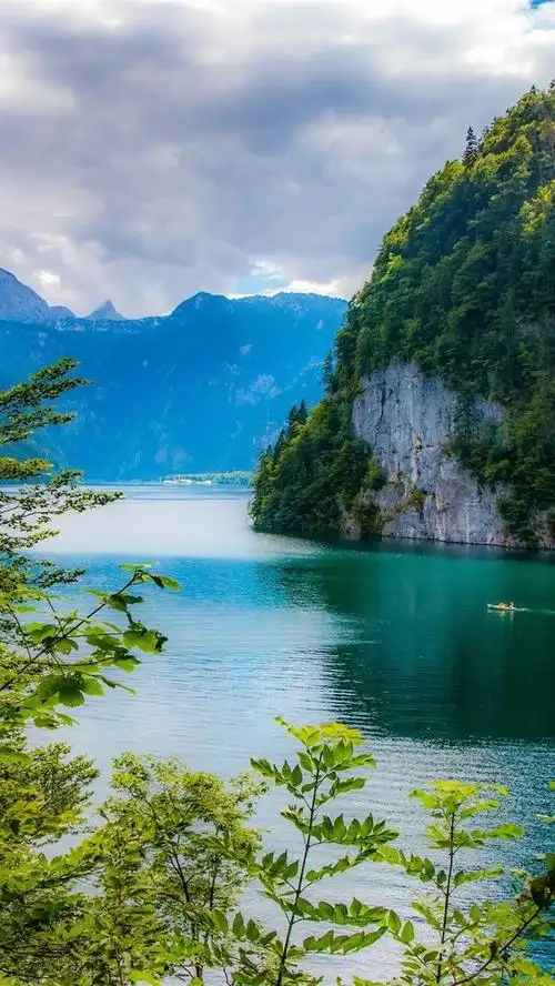 德国,湖泊,山脉,树木,绿色,美丽的风景 2880x1800 hd 高清壁纸, 图片