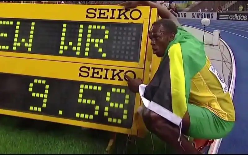 958秒1分钟回顾博尔特100米破世界纪录值得一看再看