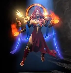 dota2 ti10 宝瓶 套装 皓焰光耀 lina 莉娜 火女 30天好友礼物