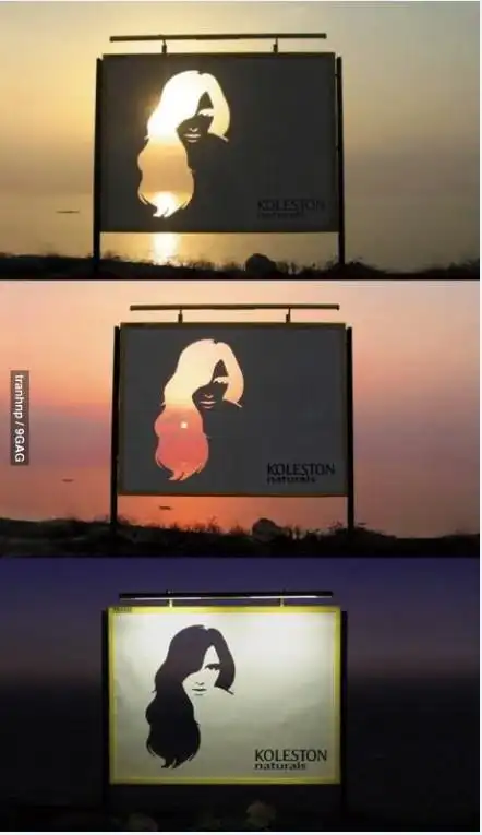德国威娜koleston naturals染发剂户外创意广告 (这个的拍摄地点,在哪