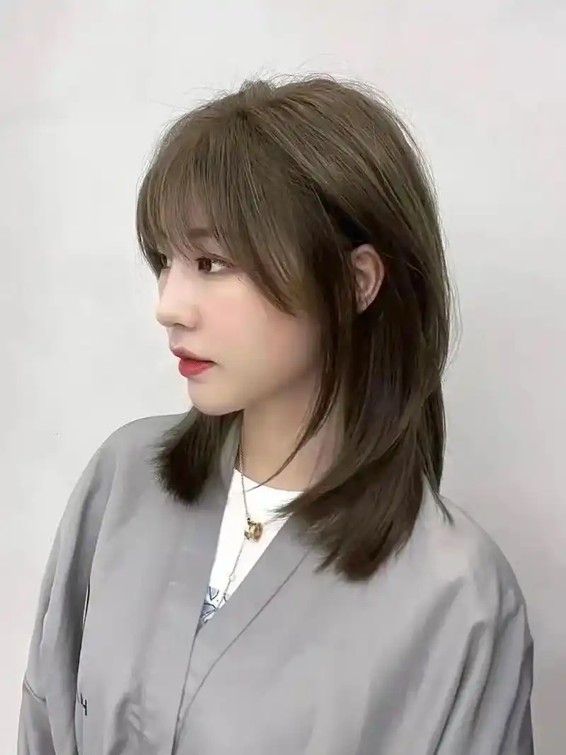 法式空气刘海儿搭配齐肩锁骨发 减龄显脸小.🎀🎀🎀不挑脸 - 抖