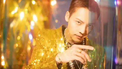 陈伟霆一直都很喜欢背头发型,在昨晚的跨年晚会上,更是把头发染成了