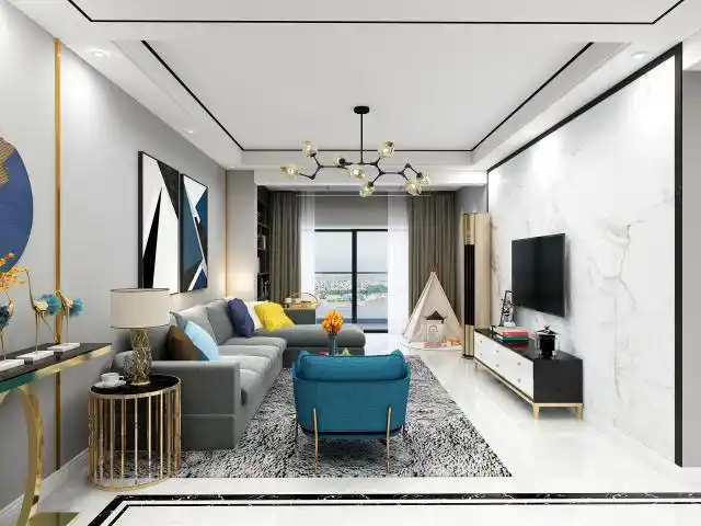 15万装修出125平米三居室现代风格,看过的人都点赞!-德杰状元府邸装修