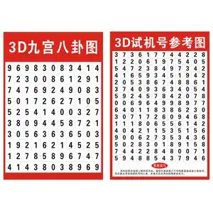 3d九宫八卦试机号图22选5七星排3排5七乐彩3d大乐透11选5福利彩票