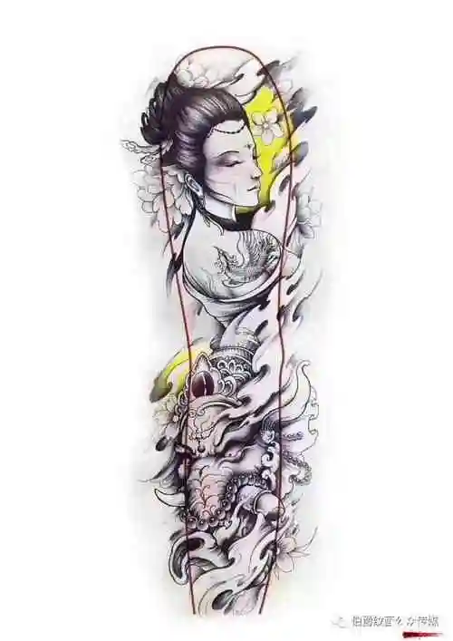九素刺青纹身手稿第16期花臂手稿素材