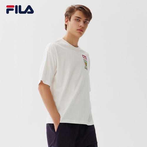 fila斐乐男士短袖t恤夏季新款纯棉透气宽松舒适休闲上衣短袖t恤男