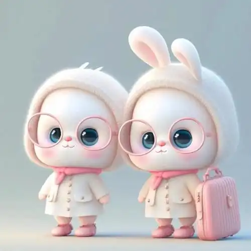 2023新年情侣版兔子头像