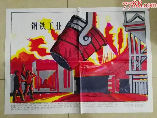 钢铁工业-年画/宣传画-7788收藏