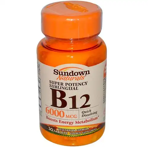 rexall sundown naturals 维生素b12 6000微克 30片
