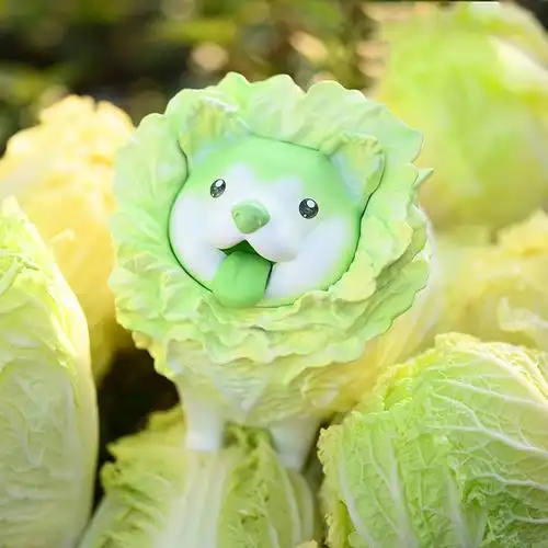 动物星球朵朵蔬菜精灵白菜潮玩手办摆件模型潮玩盲盒