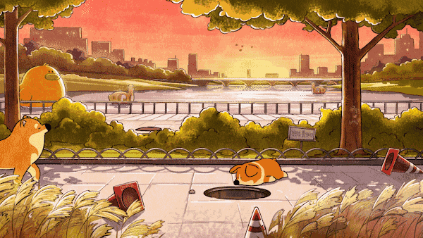 动态插画 画师93854985(doggie corgi… - 堆糖,美图壁纸兴趣