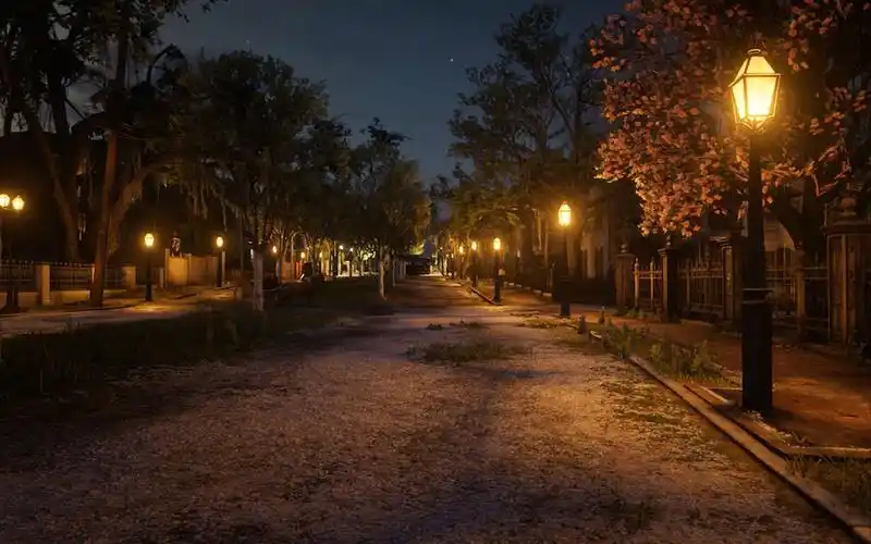 【荒野大镖客2 | 环境音】夜晚的圣丹尼斯街道