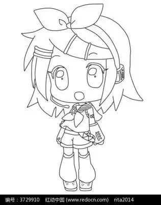 q版卡通小女孩超可爱古风小姑娘简笔画q版人物简笔画古风简笔画图片小