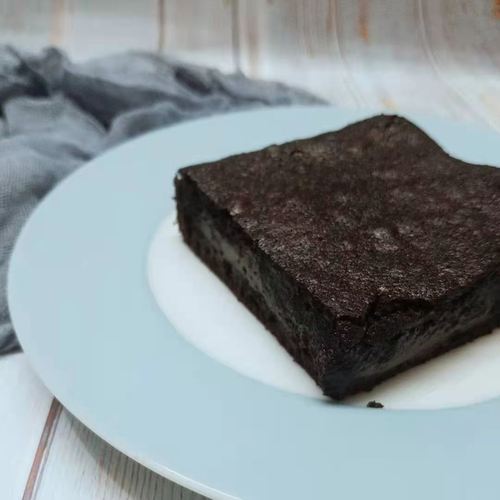 纯黑巧克力布朗尼蛋糕 dark chocolate brownie 50%可可脂苦甜