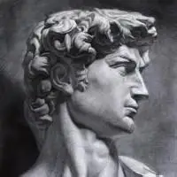 大卫素描石膏头像