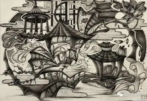 素描创意画素描创意画素材图片