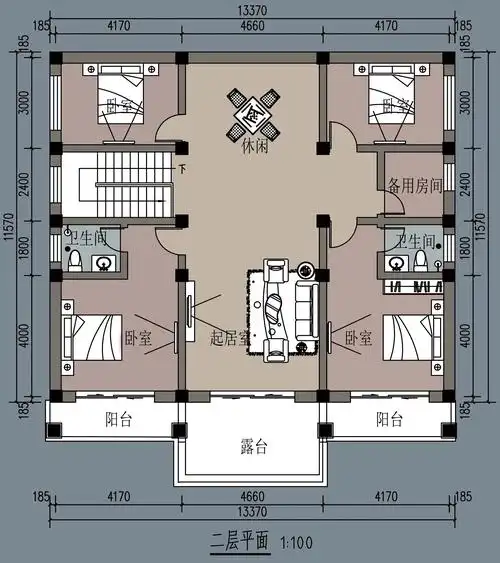 对称欧式二层房屋设计图(附2022下半年乡村二层房屋户型图) - 轩鼎