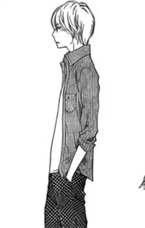 冷酷.短发.全身情头.素描.黑白.长裤.侧身.by檩殇