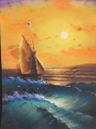 【七彩虹美术学校】艺术大师班学员色粉风景画欣赏