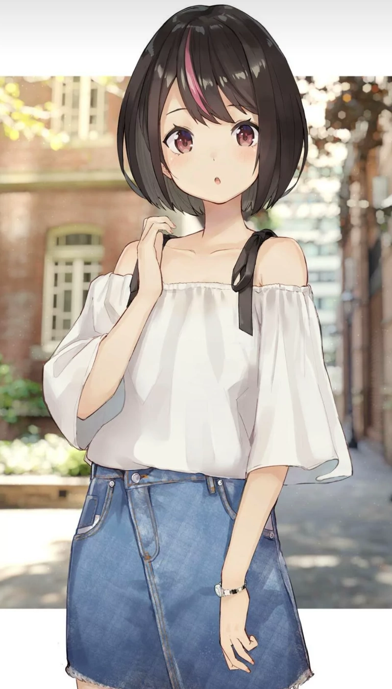 动漫少女的夏日清凉装,清新脱俗很宜人,似乎能迷倒众生