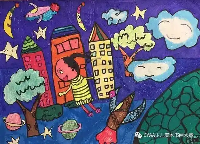 儿童简笔画二夏彩色的梦图片简笔画幼儿我的梦想简笔画幼儿园我的梦简