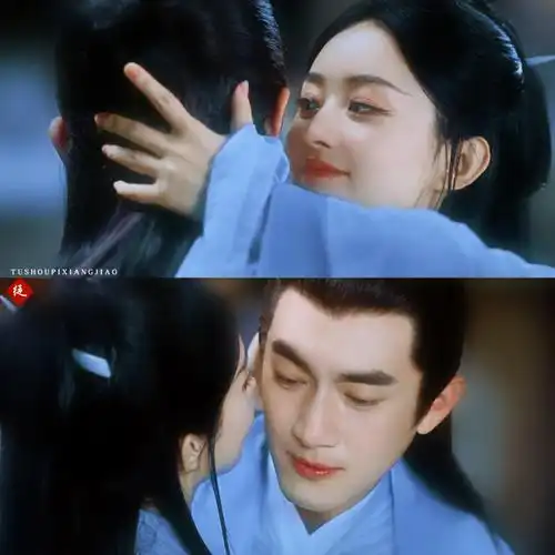 赵丽颖三平台破万演员##与凤行一家三口##赵丽颖素衣撑伞