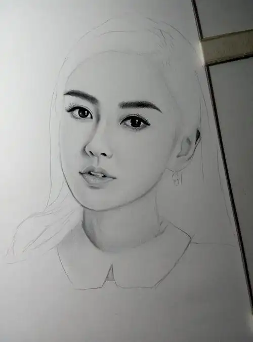 手绘angelababy杨颖