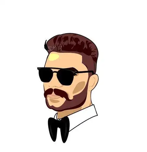 男人卡通绅士人物图标(man-cartoon-gentleman-person-icons)